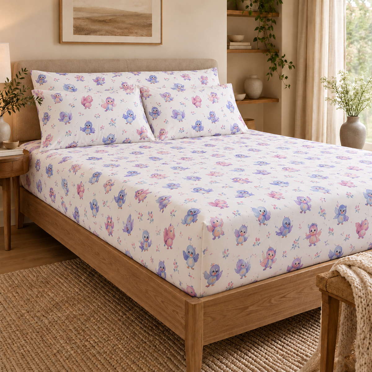 طقم ملايات مشجرة استك – 18 نقشة – كبار وأطفال