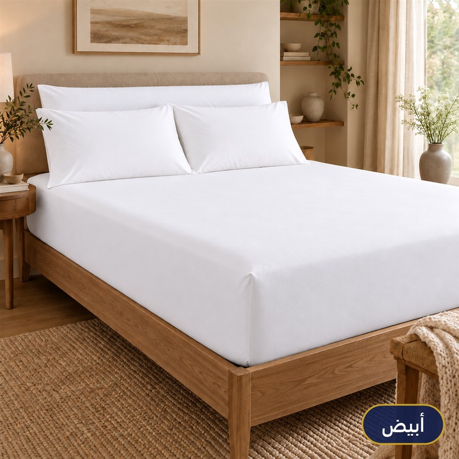 طقم ملايات سادة استك – 17 لون – كبار وأطفال